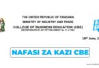 3 Vacancies Open at CBE Tanzania