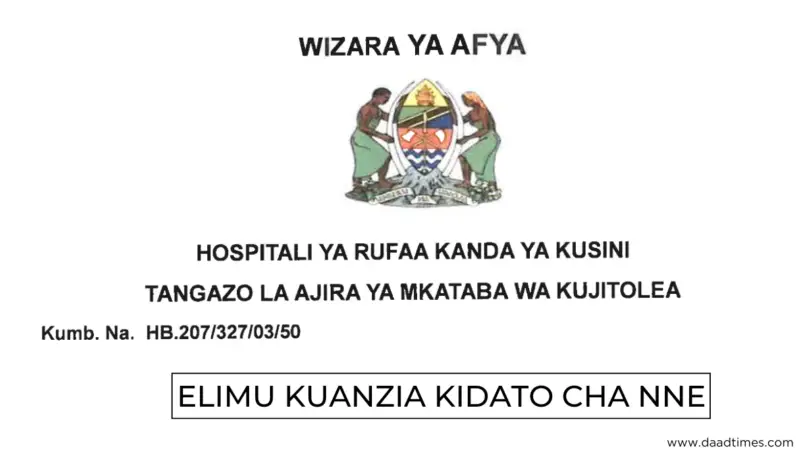 54 Vacancies Open at Southern Zone Referral Hospital Tanzania