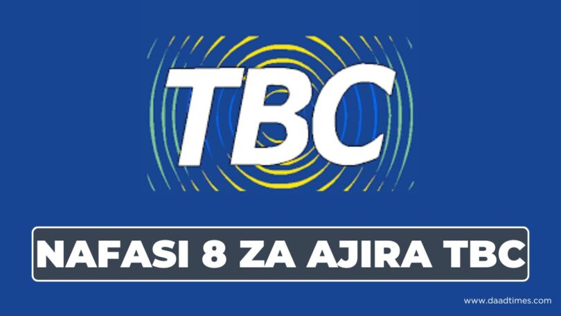 8 Vacancies Open at Tanzania Broadcasting Corporation (TBC)