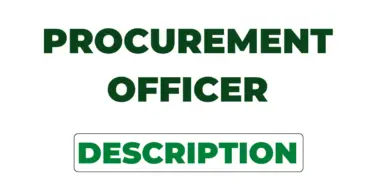 Jobs Description For a Procurement Officer
