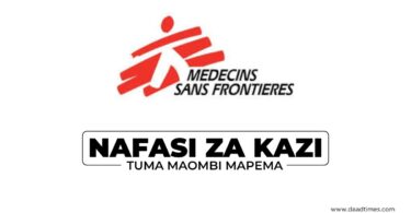 MSF Tanzania Hiring Medical Data Processing Officer