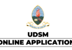 UDSM Admission 2024-25 Online Application System